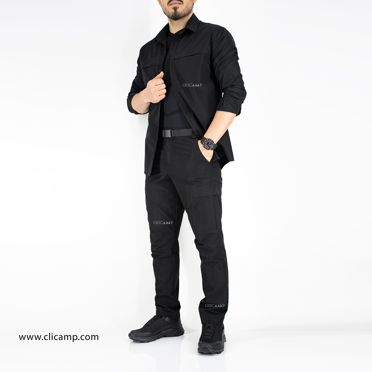 ست تاکتیکال طرح OAKLEY - مدل 1120 مشکی (3) ست تاکتیکال طرح OAKLEY - مدل 1120 مشکی